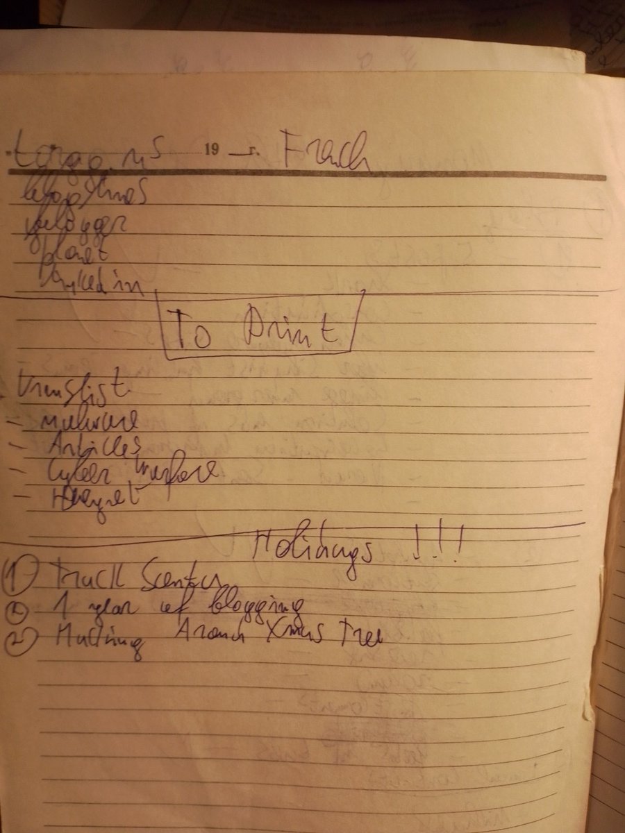 Notebook page 18 duplicate